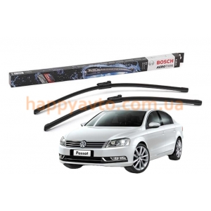 Комплект дворников на Volkswagen Passat B7 2011-2014 — Bosch AeroTwin